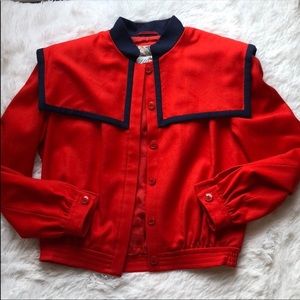 🍒Vintage Valentino🍒 100% Lana-Wool Red & Navy